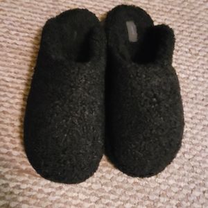 Skims cozy collection black onyx slippers 39